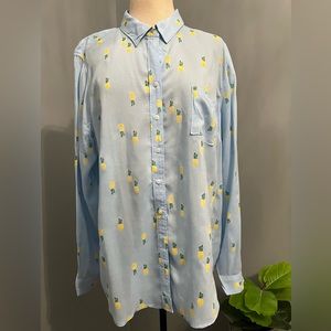 Crown & Ivy Pineapple Blouse